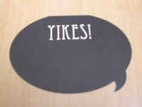 Talking Bubble "Yikes" Note Cards w/ Envelopes