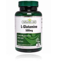 Natures Aid L-Glutamine 500mg 120 Vcaps - 2 Pack