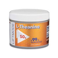 LiftMode L-Theanine Powder Supplement - for Focus, Stress Relief, Weight Loss, Pre Workout | Vegetarian, Vegan, Non-GMO, Gluten Free - 50 Grams (250 Servings)