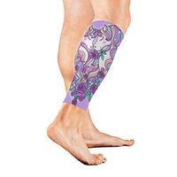 AHOMY Sports Calf Compression Sleeves Unicorns Mane Roses Heart Love Leg Compression Socks for Men and Women