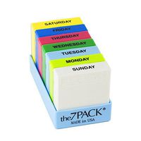 Borin-Halbich The 7Pack® 7 Day 2 Compartment Pill Organizer Light Blue Tray (Made in the USA)
