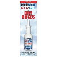 NasoGel Water Soluble Saline Nasal Gel Spray for Dry Noses by NeilMed - 1 fl.oz.- 30 ml