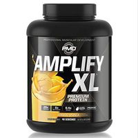 PMD Sports Amplify XL Premium Whey Protein Supplement Hydro Greens Blend - Glutamine and Whey Protein Matrix with Superfood for Muscle, Strength and Recovery - Mango Mania (48 Servings)