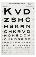5914451 Eye Chart-snellen 10ft 14x9 Ea Tech-Med Services, Inc -3062