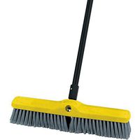 Rubbermaid Commercial Multi-Surface Polypropylene Plastic Foam Block Medium Floor Sweep, 18-Inch Head Width, Gray (FG9B0800GRAY)