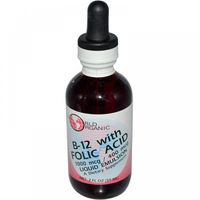 World Organics Liquid B-12 with Folic Acid, 2 Ounce