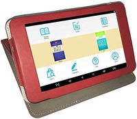 Azpen A747 My E-Bible eReader Tablet, NKJV & NIV with Narration & Leather Case (Red)