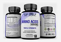 Extra Strength Amino Acids Supplements 3000mg, 90 Capsules - BCAA Branched Chain Essential Amino Acids – Boost Nitric Oxide, Vascularity, Energy & Lean Muscle Building Supplements - Non-GMO