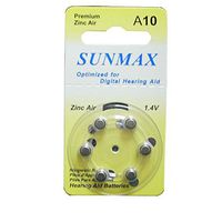 Sunmax 6 X Hearing Aid Batteries A10 10A Za10 10 Pr70