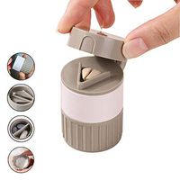 2-Pack Multi-Function Tablet Crusher Grinder Separator Cutter and Carry-on Kit for Vitamin or Calcium Tablets