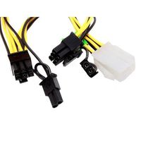 Athena Power Model CABLE-EPCIE1628 16" PCI Express 6-Pin to Dual 8(6+2) Pin Linear Extension Power Converter