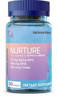 Prenatal DHA Omega 3 Complete Multivitamin 75 mg Alpha-GPC 300 mg DHA 833 mcg Folate and 30mg Choline 30 Softgels