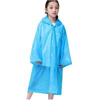 Smoxx Rain Poncho Disposable Clear, Children Adult Men Women Extra Thick Raincoat Drawstring Hood, Lightweight Emergency Rainy Reusable Gear, 100% Waterproof Thicker Pancho