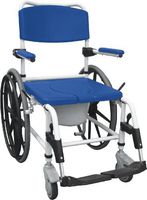 Drive Medical FGNRS185006EA-Aluminum Rehab Shower Commode Chair