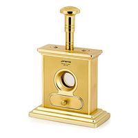 Golden Pure Copper Body Stainless Steel Blade Table Top Cigar Cutter Guillotine Scissor (Type 1)