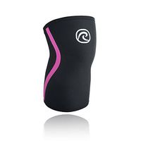 Rehband Rx Knee Sleeve 7mm - Black/Pink - XLarge - 1 Sleeve