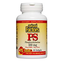 Natural Factors, Phosphatidylserine, Support for Memory, Concentration and Brain Functions, Soy and Gluten Free, 60 softgels (60 Servings)