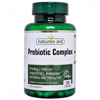 Natures Aid Probiotic Complex (with Bifidus and FOS) 120 Vcaps - 6 Pack