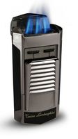 Tonino Lamborghini Sepang Metallic Gun and Black Triple Torch Flame Lighter