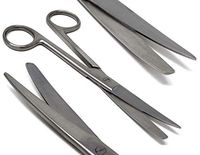 A2Z-SB03CV Dissecting Scissors, Sharp/Blunt Point Blades, 6.5" (16.5cm), Curved, Premium Quality, Stainless Steel