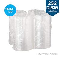 Dixie  Small Plastic Dome Lids for Dixie Ultra Platters by GP PRO (Georgia-Pacific), Clear, L9PL, 252 Count (63 Lids Per Pack, 4 Packs Per Case)