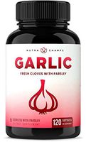 Odorless Garlic Pills [Extra Strength Softgels] 1000mg Immune Support Supplement - Heart, Blood Pressure & Cholesterol Support Capsules - Enhanced w/Parsley, Chlorophyll & Aged Black Garlic Extract
