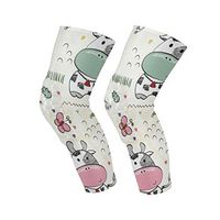 Knee Sleeve Cartoon Animal Butterfly Full Leg Brace Compression Long Sleeves Pads Socks for Meniscus Tear, Arthritis, Running, Workout, Basketball, Sports, Men and Women 1 Pair