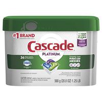 Cascade Platinum Dishwasher Detergent ActionPacs, Fresh, 36 count