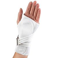 OTC Wrist Splint, Cock-Up Lacing, Canvas, ProChoice, White, X-Large (Left Hand)