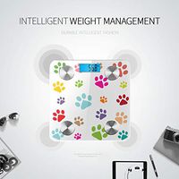 Bluetooth Weighing Scales Cartoon Cute Colorful Pet Dog Claw Scale Digital Weight Body Fat Composition Monitor Analyzer with Smartphone App for Body Management-396lbs
