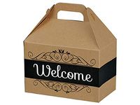 Gable Gift Box 6 Count - Welcome Stripes