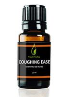 Coughing Ease - 100% Natural Essential Oil Blend. Relief for Cough & Cold, Wheezing, Bronchitis, RSV, by Wonder Healing (15 ml)