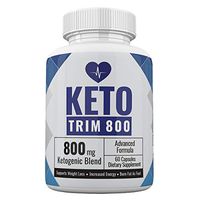 Keto Trim 800-800mg Ketogenic Blend - Advanced Formula - 60 Capsules - 30 Day Supply