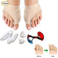 ZZYYZZ Bunion Corrector,Toe Separators Kit 7 Pcs Hallux Valgus, Big Toe Joint, Hammer Toe, Bunion Relief Care Spacers Straighteners Splint