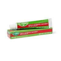 “CURAD Triple Antibiotic Ointment, Prevents Infection, For Minor Cuts, Scrapes, and Burns, 1 oz. Tube, 12 Count”