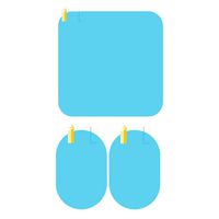 Emptystar Car Acessories - 4PCs Car Rearview Mirror Waterproof Film Rainproof Car Rearview Mirror and Side Window Anti-Fog Anti-Glare Anti-Scratch Sticker Rain Shield Cover (Ellipse 2 (14.5cmx10cm))