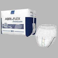 Abri-Flex Premium Protective Underwear, M1, Medium, 31.5 to 43" - Pack of 14