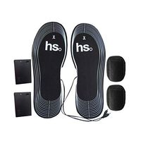 HEALIFTY Rechargeable USB Heated Insoles Battery Shoes Heater Winter Keep Warm Insole Without Battery (Black)