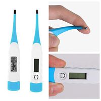 Yinrunx 2020 Newest Oral Digital Thermometer(1 pc), Fever Accurate and Readings, LCD Digital Thermometer for Baby Kids and Adult, Soft Head, 18cm(Random Color)