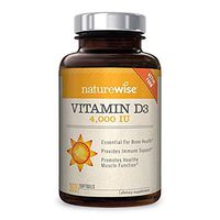 NatureWise Vitamin D3 4,000 IU for Healthy Muscle Function, Bone Health, and Immune Support | Non-GMO and Gluten-Free in Cold-Pressed Organic Olive Oil Capsule [1-Year Supply - 360 Count]