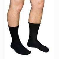 Scott Specialties MCO1680-WHI-XL Diabetic Compression Crew Socks