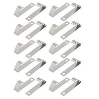 uxcell 20Pcs Silver Tone Metal AA/A/CR2/9V Battery Positive Negative Contact Plate