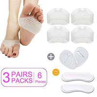 Metatarsal Pads Ball of Foot Cushions - Soft Gel Ball of Foot Pad - Mortons Neuroma Callus Metatarsal Foot Pain Relief Bunion Forefoot Cushioning Relief Women Men