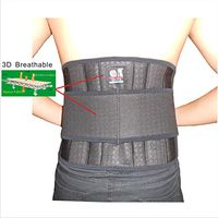IRUFA, BA-OS-11,3D Breathable Lumbar Lower Back Brace w/4 Stays and Dual Adjustable Straps, Back Support Belt - Back Pain, Muscle Spasms, Sprains, Arthritic Back, Sciatica, Scoliosis (M/L)
