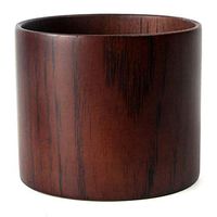 MSlongzc Cups Water Bottles Coffee Cups Vacuum-Insulated Stainless Steel Tumbler Handle for Wide Mouth 100ml Wooden Cup Handmade Coffee Tea Beer Wine Juice Milk Water Mug Holiday Gift Brown