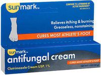 Sunmark Antifungal Cream Clotrimazole - 1 oz, Pack of 4