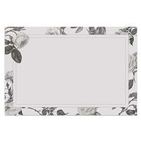 48 Shabby Chic Floral Notecards, 4x6 in. (Silver Grey)