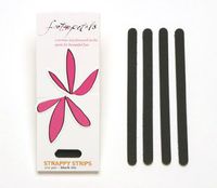 Foot Petals Strappy Strips Black