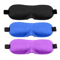 Wrinkle Brighten,3D Eye Mask Shade Cover Rest Sleep Eyepatch Blindfold Shield Travel Sleeping Aid 3PCS Hood 3D Stereo Eye mask