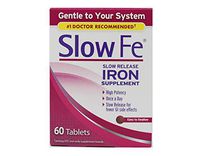 Slow Fe Iron Supplement Tablets, 60 Count Pack of 5